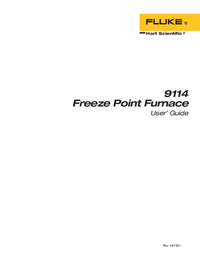 Thumbnail of document Manual - 9115A / 9116A Freeze-Point Furnaces